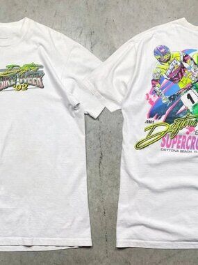 Vintage 1992 Daytona Supercross T-Shirt Unisex Featuring Mike Larocco 189